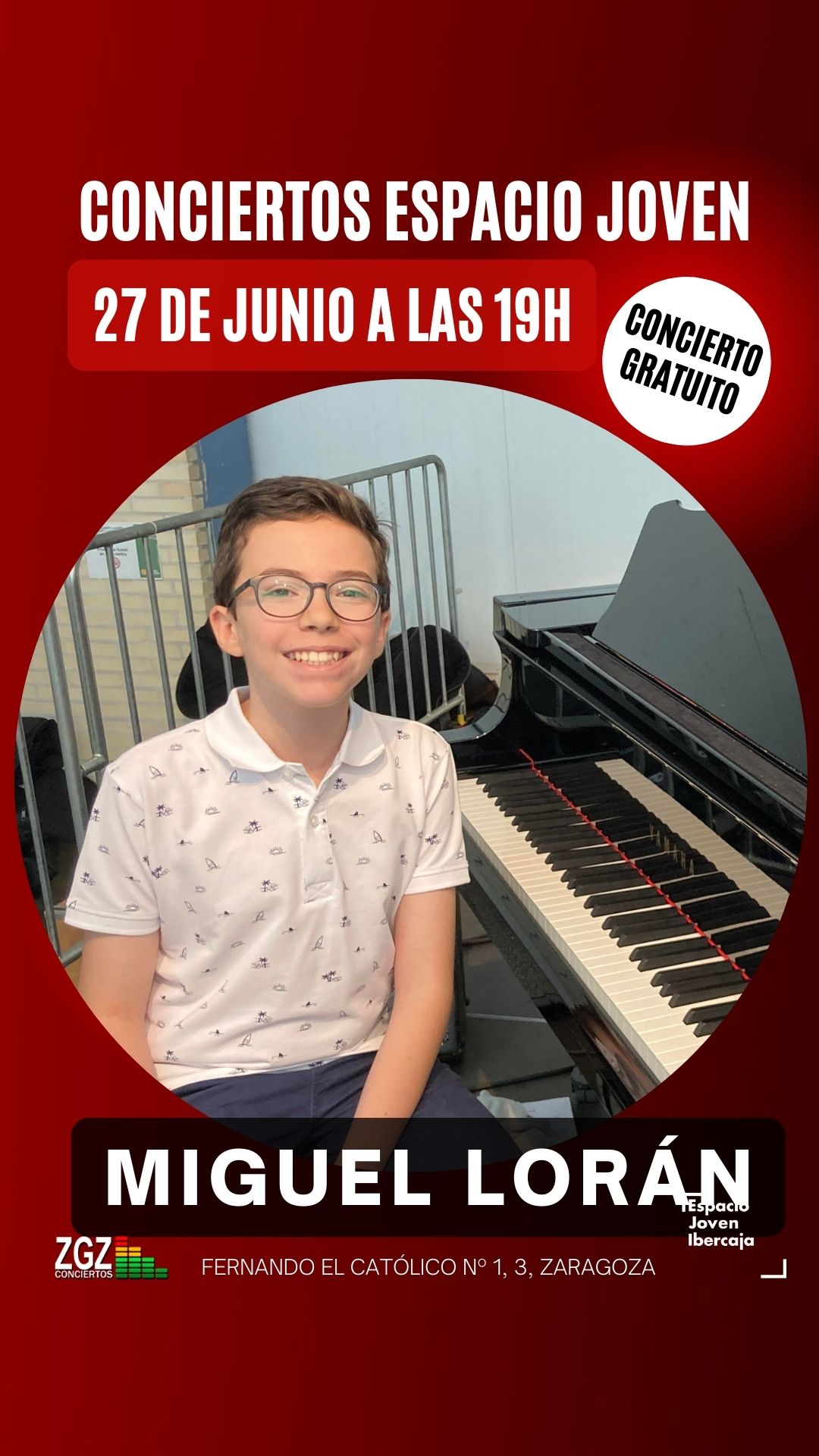Concierto Miguel Loran Zaragoza